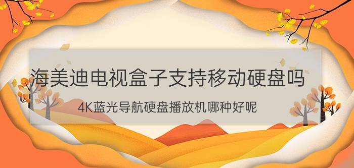 海美迪电视盒子支持移动硬盘吗 4K蓝光导航硬盘播放机哪种好呢？